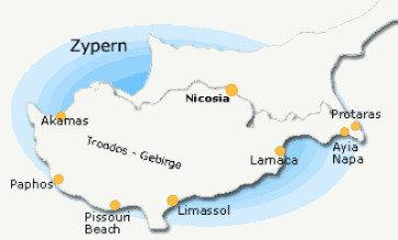 Zypern Karte